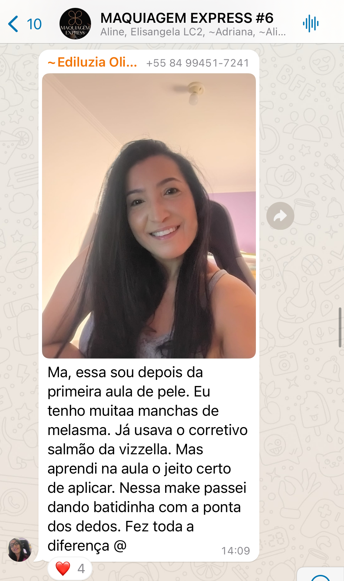 Resultado de aluna